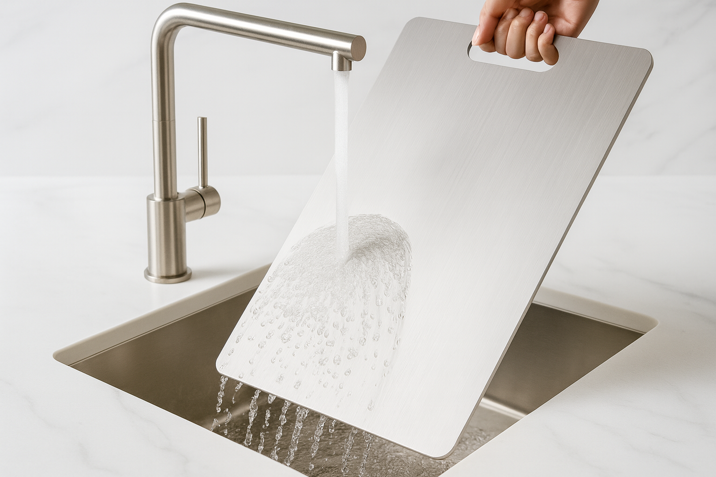 Titavos™ Surgical-Grade Titanium Cutting Board – Pure Precision, Built for Life