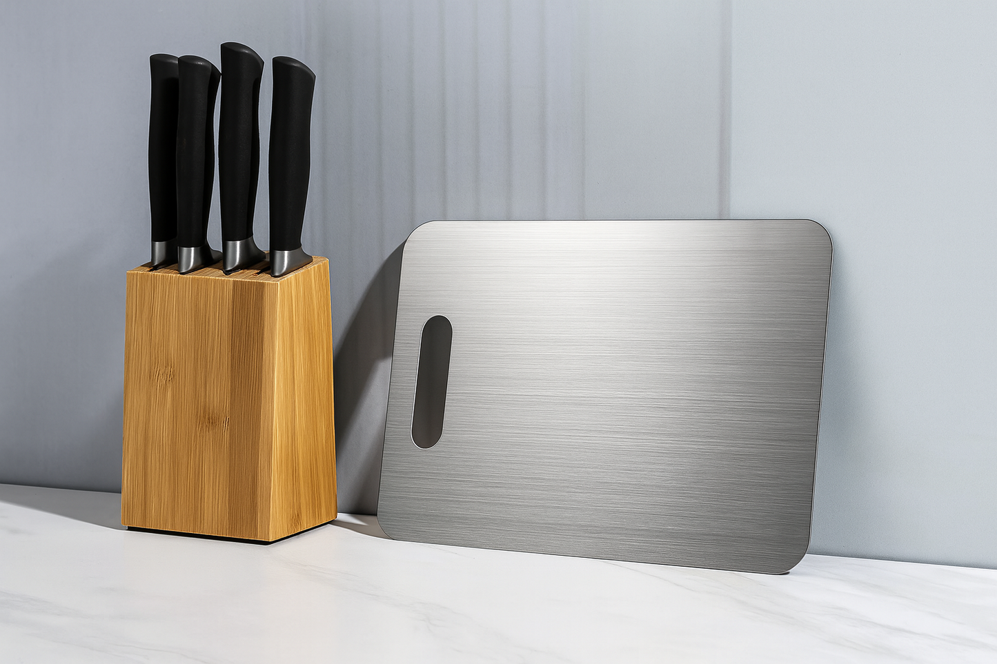 Titavos™ Surgical-Grade Titanium Cutting Board – Pure Precision, Built for Life