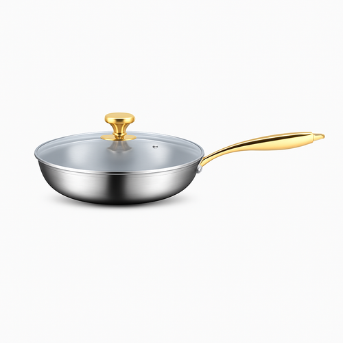 316L Stainless Steel Non-Coated Frying Pan