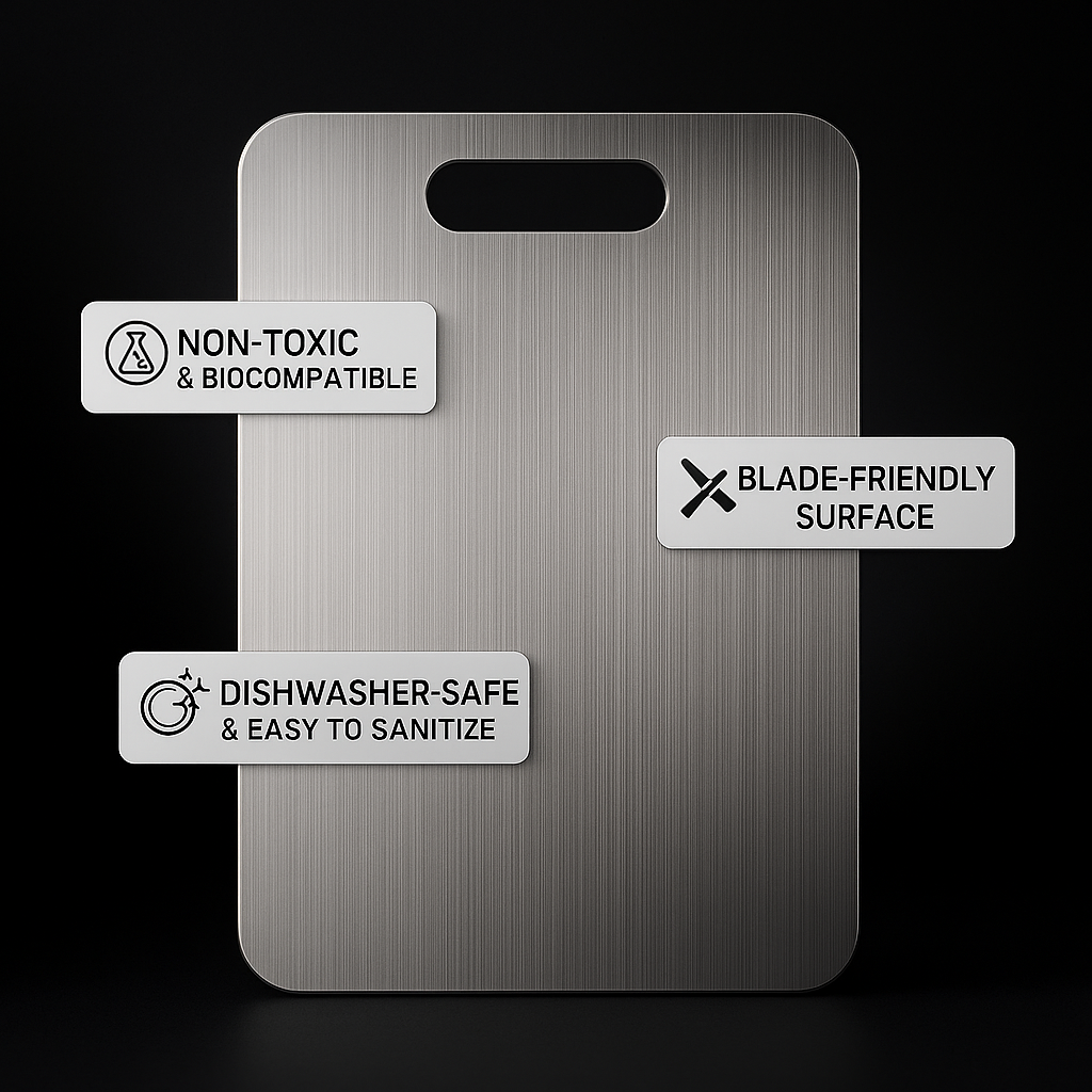 Titavos™ Titanium Cutting Board